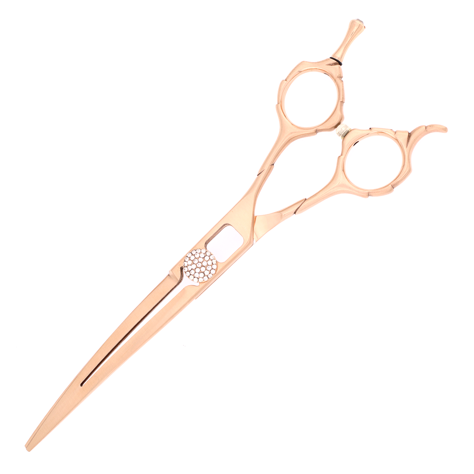 Titan Shears - Curved Sword-Shaped Blade Gold 440C Convex RH STR 7" image 1